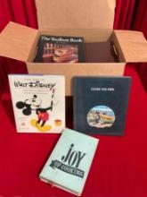 15+ pcs Vintage Book Collection. The Art of Walt Disney, Joy of Cooking & More! See pics.