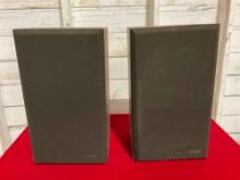 Pair of SpeakerLab 1 Floor Box Speakers. Untested, As Is. See pics.