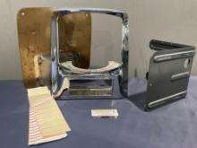 PIeces of a 1950s Vintage Seeburg Jukebox, Bracket, Back & Front Plates, no electronics