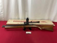Vintage Sheridan Blue Streak 5mm model CB Pump Air Rifle w/ Scope & original box