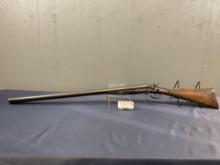 Antique Breakopen Percussion style Double Barrelled Shotgun, 32 inch barrels, no SN