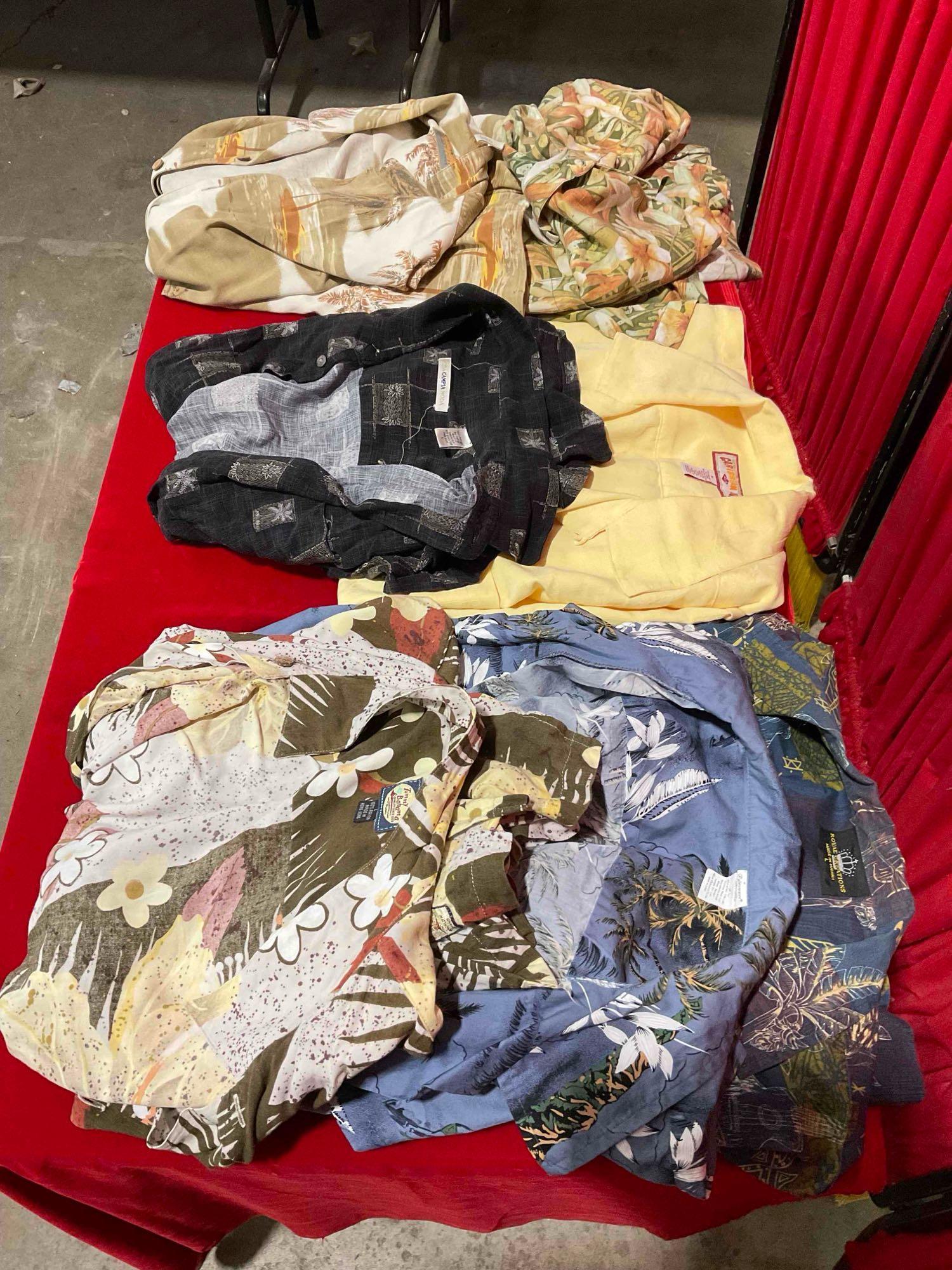 7 pcs Hawaiian Shirt Assortment. Multiple Sizes and Makers, incl. Tommy Bahama & More! See pics.