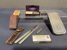 Valet Auto-Strop Razor w/ strop, Rolls Razor, Pair of Travel Cutlery w/ case