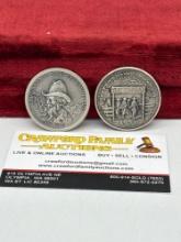 .999 Silver / John Muir 1972 Yosemite National parks Centennial & Tombstone , OK Corral .999 Coins