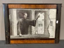 Framed Print of The Parable of the Lost Coin by Eugene Burnand (1850-1921), unique frame, 14.5 x 19