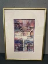 Framed Signed & #d 83/200 Litho titled Ancient Echoes by Stephanie Nadolacki w/COA, 17h x 13w inc...