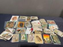 Assortment of Owl based Vintage Postcards, Cards, Envelopes and Stamps, approx 150+