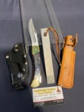 Schrade LB7 Folding Pocket Knife & Schrade Honesteel HS-1