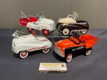 4 Hallmark Galleries, Kiddie Car Classics, LE out of 19,500, 1955 Dump Truck, 1941 Jr Service Truck