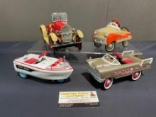 4 Hallmark Galleries, Kiddie Car Classics, Royal Deluxe, Steelcraft Speedster, Jolly Roger, Circus