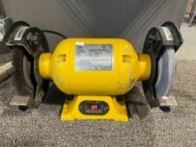 8" Bench Grinder Model No. 1521. Unsure Maker. Tested, Works. Good Condition. See pics.