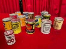 14 pcs Vintage Jars of Snuff. Various Makers & Styles. Very Good Condition. Unopened. See pics