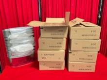 28 pcs Metal Flower Baskets & 96 pcs NIB Arkansas Glass 9 Oz Jars. Excellent Condition. See pics.