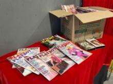 50+ pcs Playboy Magazine & Centerfold Video Collection. Issues Circa 1980s-2000s. See pics.