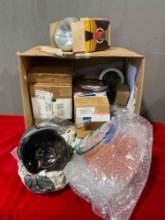 Uncounted Vintage Vespa Motor Scooter Parts Assortment. Lights, Bulbs & More! See pics.