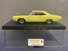 Ertl 1969 Plymouth Road Runner Car Model, 1:18 Scale, in display case