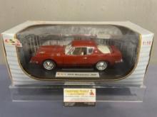 Signature Model 1963 Studebaker Avanti DieCast Car Model, 1:18 Scale, in original box