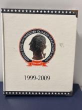 1999-2009 Official State & Territory Quarter Collectors Album / Uncirculated P-D-S Coins