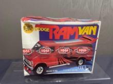 Vintage 1981 MPC 1/25 Scale Model Kit, Dodge Ram Van, still sealed w/ plastic band