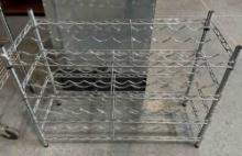 4-Shelf Steel Wire Wine Rack. Excellent Condition. See pics.