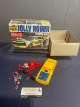 MPC 1/25 Scale Model Kit Jolly Roger Funny Car, partially constructed