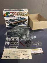 Vintage MPC 1/25 Scale Model Kit, Killer Cuda by Plymouth, looks complete, NIP