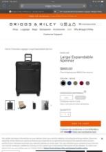 Briggs & Riley Large Expandable Spinner Suitcase U128CXSP-4. NIB. Excellent Condition. See pics.