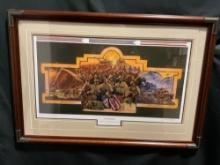 Framed Artist Proof #d 188/200 & Signed, At The Ready by James Dietz, 23h x 40.5w inches, w/ COA