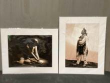 2 pcs Unframed B&W Photograph Prints by Orval Hixon (1910s-20s). Excellent Condition. See pics.