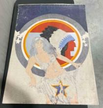 Vintage 70s Lithograph "Calumet Cadenza" Ltd. Ed. 3/25 Signed J. Asquith. 26.5" x 36" See pics.