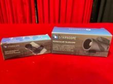 Starscope Monocular Telescope & Phone Mount. NIB. Excellent Condition. See pics.