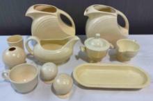 11 pcs Buttercream Yellow Fiesta Ware Ceramic Dish Assortment. Excellent Condition. See pics.