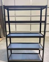 Unassembled Whalen Storage 5-Tier Storage Metal Shelf Model 1440. Excellent Condition. See pics.