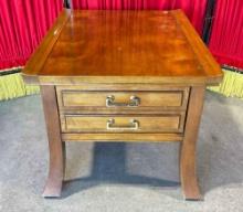 Vintage Lane Maple? Wood Bedside End Table w/ Drawer. Very Good Condition. See pics.