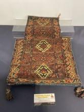 Antique Handknotted Iranian/Persian Salt Bag, 22h x 14w inches