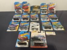 17 Hot Wheels Diecast Cars, Variety of MOPAR, Dodge Vipers, Chargers, Chrysler Pacificas & more