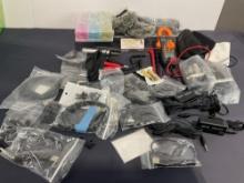 Assortment of Cables, Audio Equipment, Pair of Lav Mics Vivanco EM35, Proster CM6000 Pro