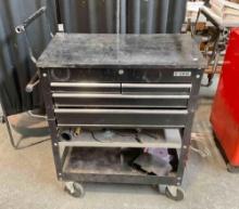 U.S. General Rolling 4-Drawer Tool Cart w/ Contents. Good Condition. See pics.
