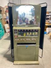 Vintage Fresh Candy Univendor green vending machine w/ Bakelite handles see desc