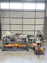 Huge Shop Smith Mark V Lathe, Sander and Saws Shop Setup w/ accessories and more