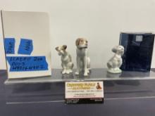 Trio of Vintage LLADRO Figurines, 4901 Vagabond Dog, 4902 & 7685 A Friend for Life