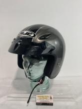 HJC Motorcycle Helmet, model CL-31, Open face, Size L, Grey Metallic w/ black stripes