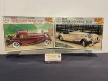 Pair of Model Kits, 1:25 Scale, Jo-Han 1935 Mercedes-Benz 500K & 1934 Mercedes-Benz Special Sport...
