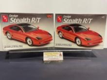 Pair of Sealed Model Car Kits, 1:25 Scale, AMT Dodge Stealth R/T