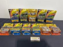 11 Matchbox Superfast Diecast Model Cars, Jeep Grand Cherokee, Plymouth Prowler, Dodge Vipers
