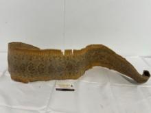 Old Rattlesnake Skin Dried & Flattened, still has rattle, approx 60 inches long