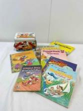 8 pcs Vintage Disney Collectible Assortment. Metal Lunch Box & 7 Children's Books. See pics.