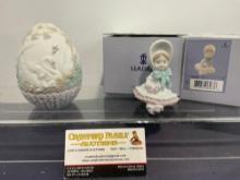 Vintage LLADRO Statue, 1994 Limited Edition Egg & 06263 Doll Ornament