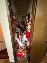 Upstairs Closet Full of nice Christmas decoration , See pics