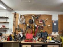 Large selection of assorted tools Pipe wrenches , hammers , small lathe etc... See pics